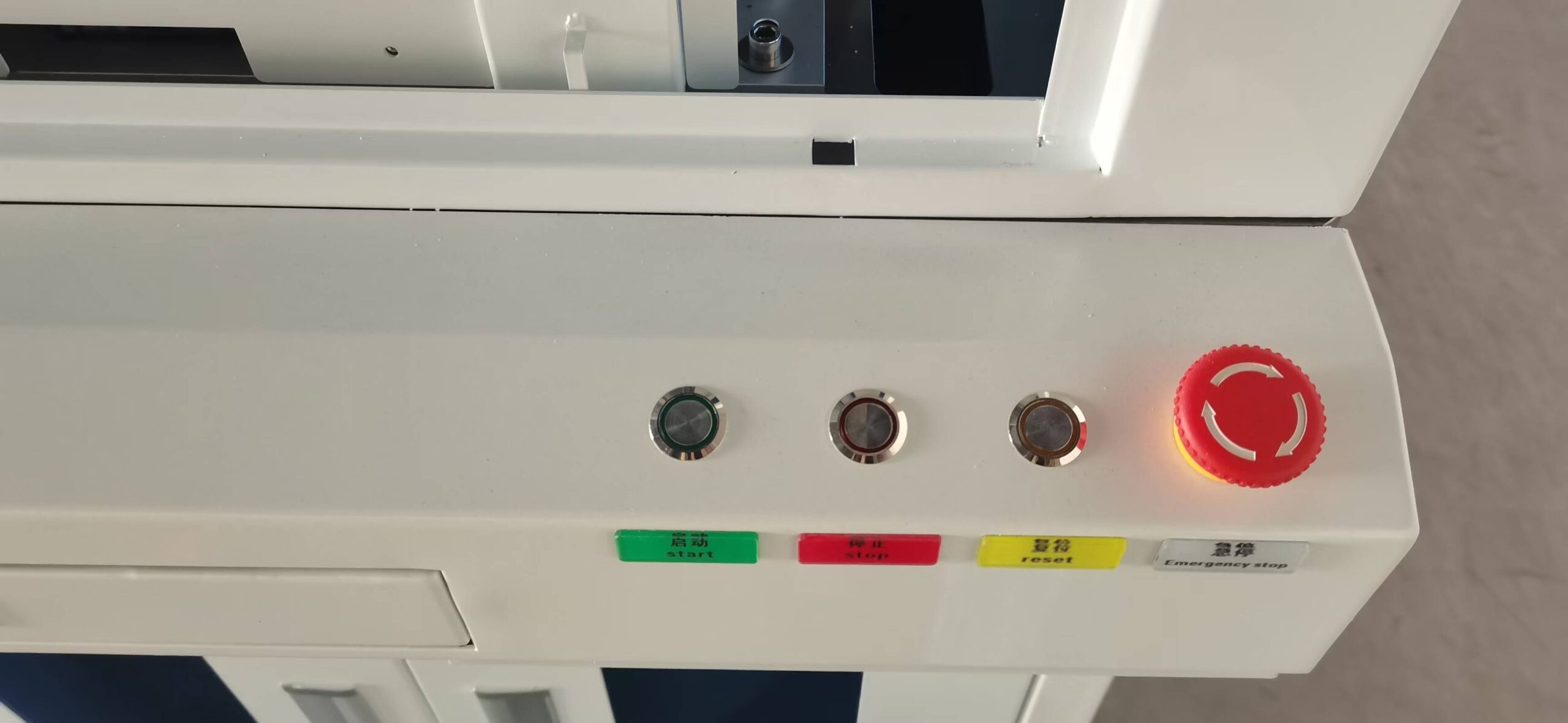 function button for tape and reel machine