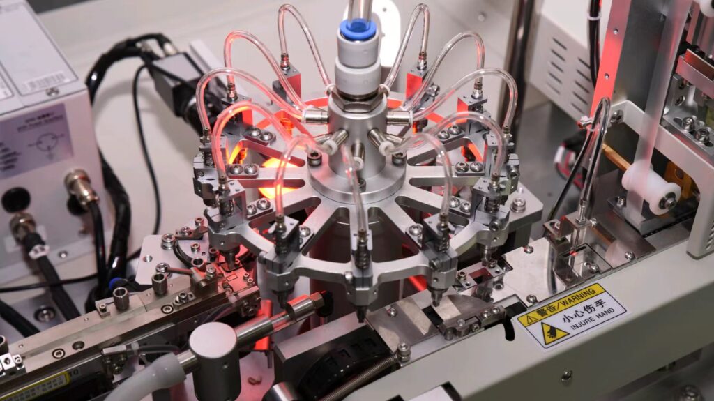 turret for automatic tape and reel machine