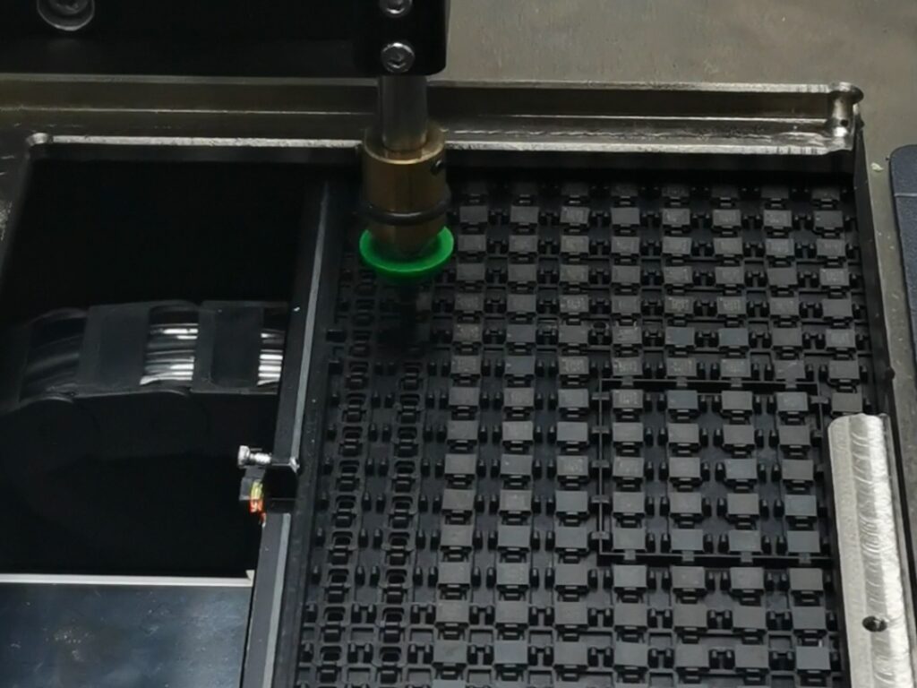 ICs in tray packaging